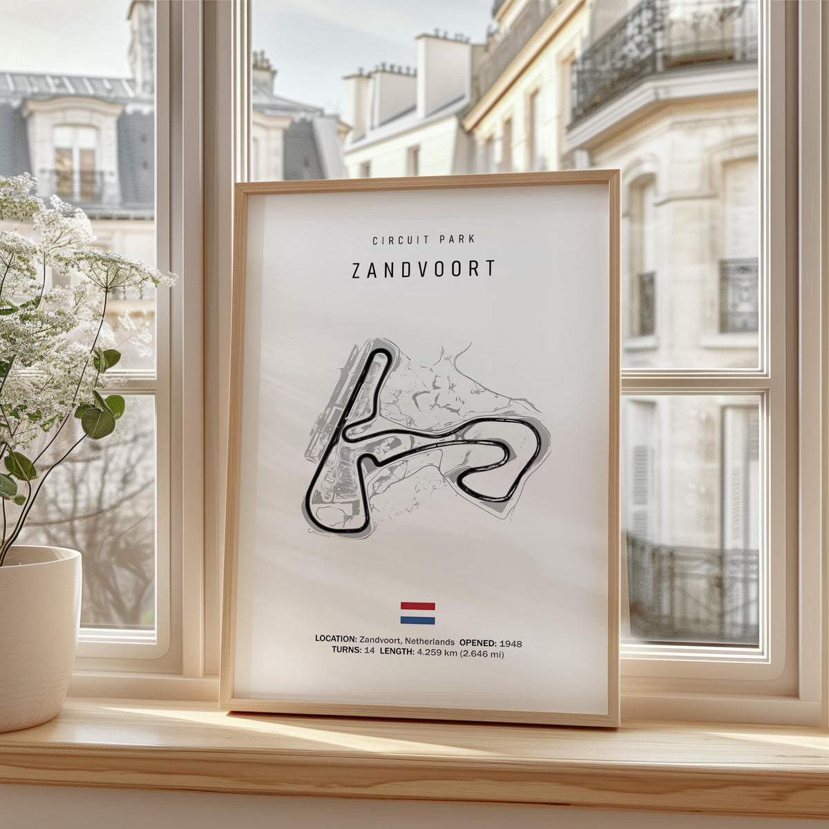 Poster Formel 1 2026 Rennstrecke Zandvoort Netherlands · Geschenkidee · Großer Preis von Zandvoort · Deko Print ohne Rahmen-4