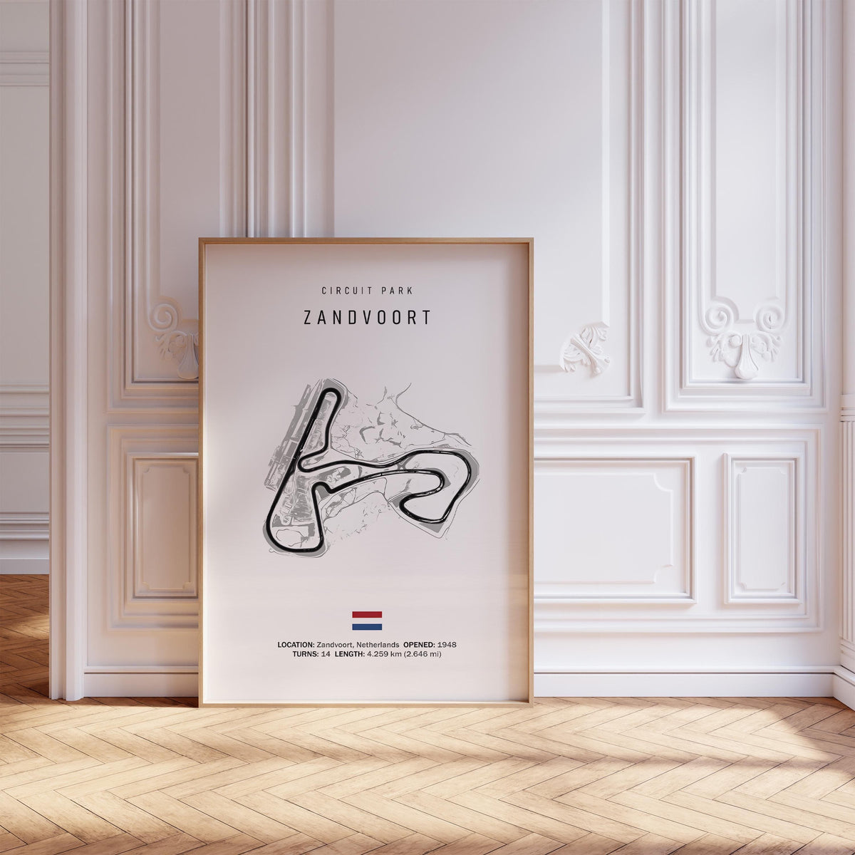 Poster Formel 1 2026 Rennstrecke Zandvoort Netherlands · Geschenkidee · Großer Preis von Zandvoort · Deko Print ohne Rahmen-2